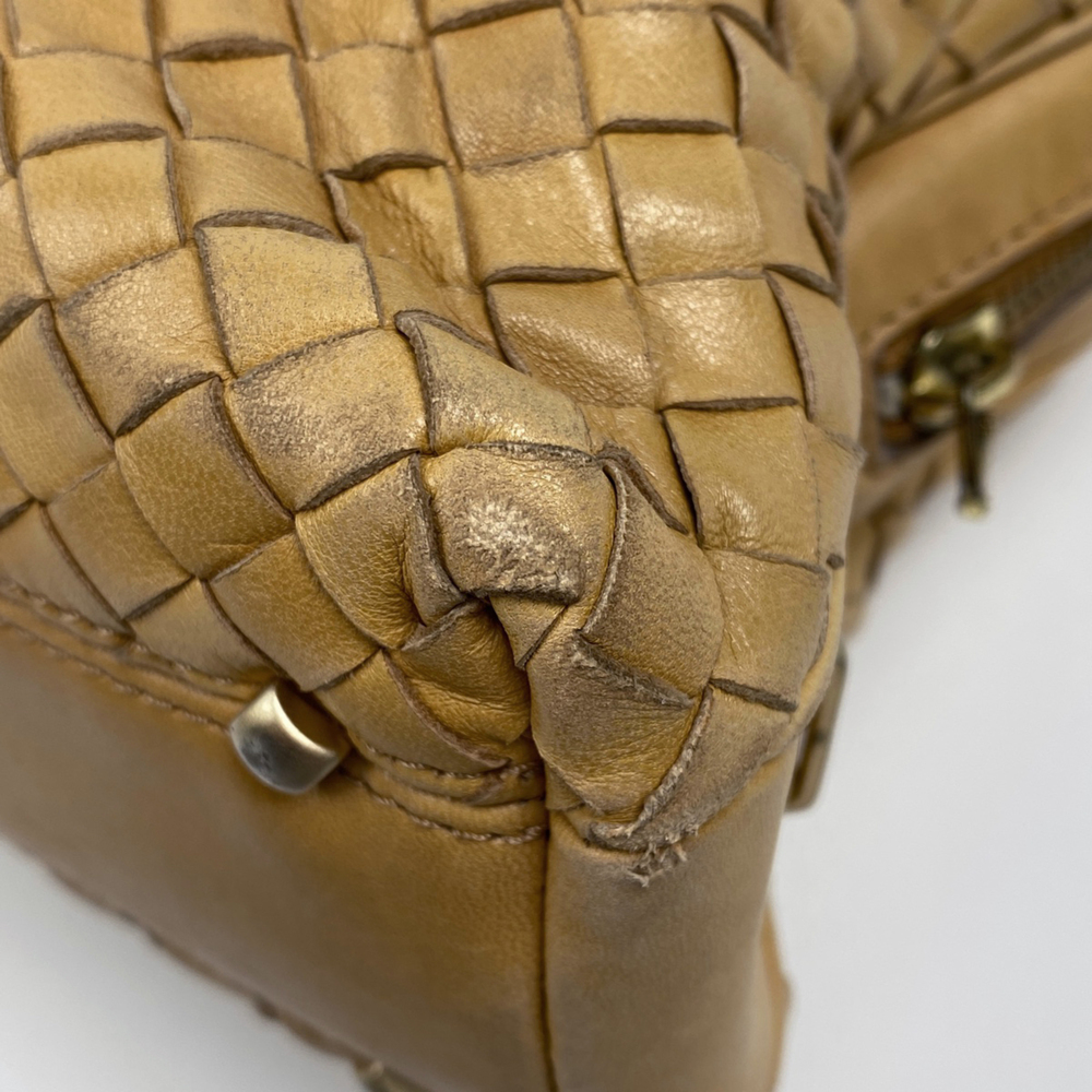 Bottega Veneta Intrecciato Handbag, Braided Leather, Beige, Women's - Picture 4 of 14